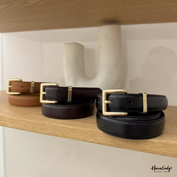 WJB25 義大利牛皮方扣皮帶 