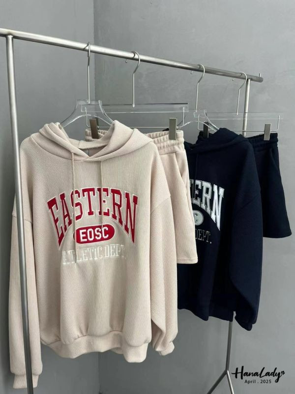 WFA68 質感刺繡字母休閒套裝 正韓 韓國服飾 韓國連線