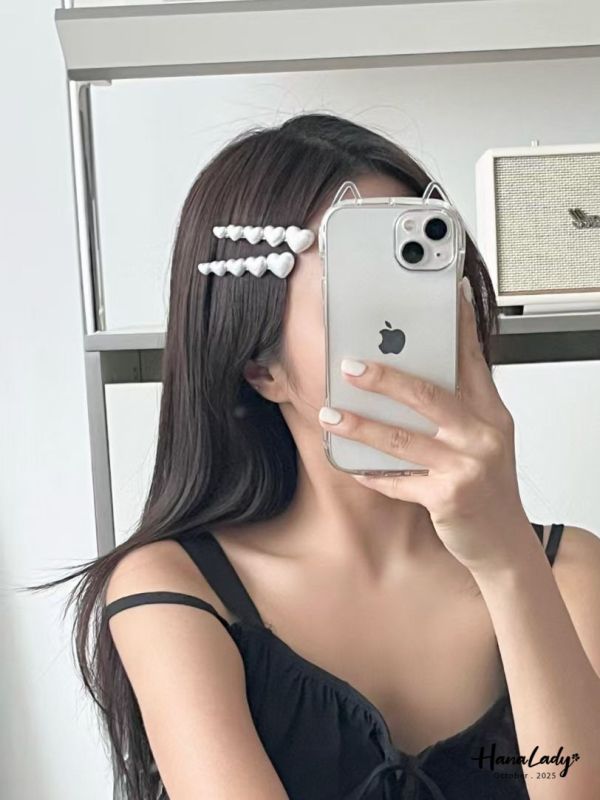 WTB11 兩件組愛心髮夾 