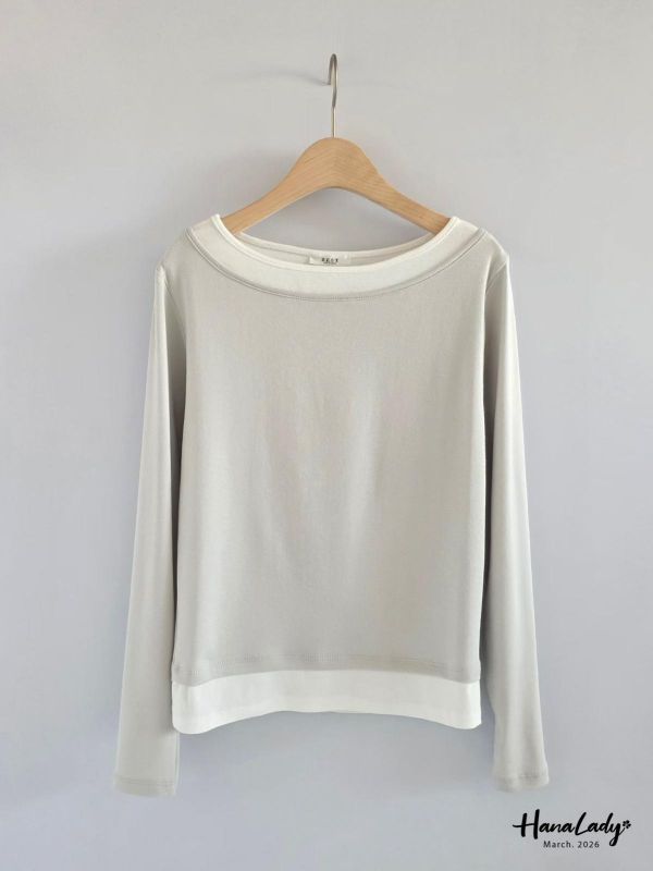 LSA34 柔軟親膚配色上衣 