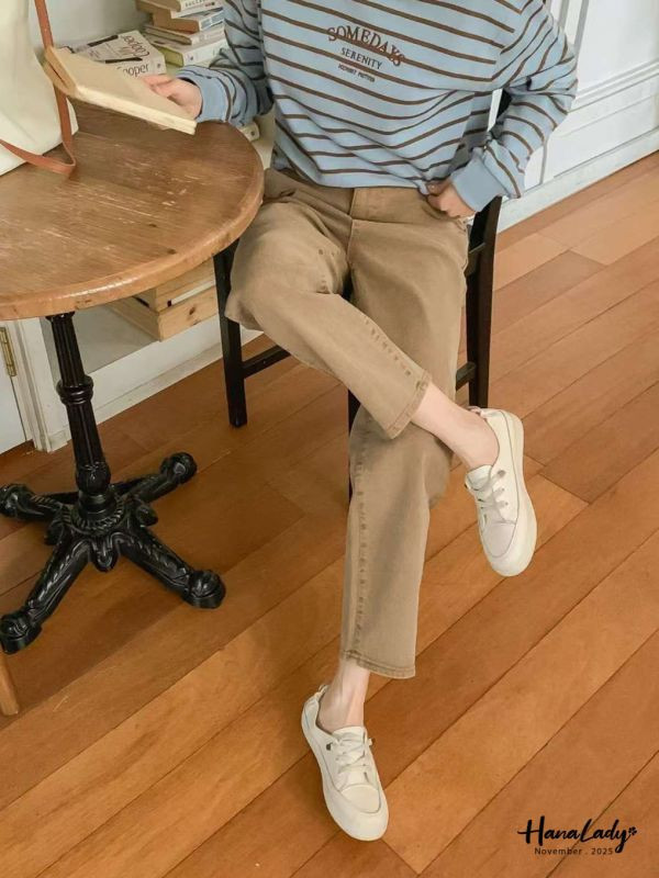 WJA77 多色可選牛仔小男友褲 