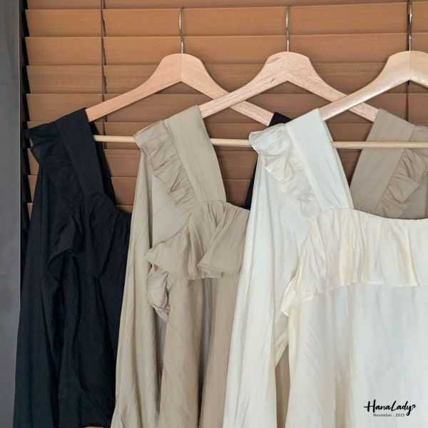 WJA57 微美荷葉方領上衣 