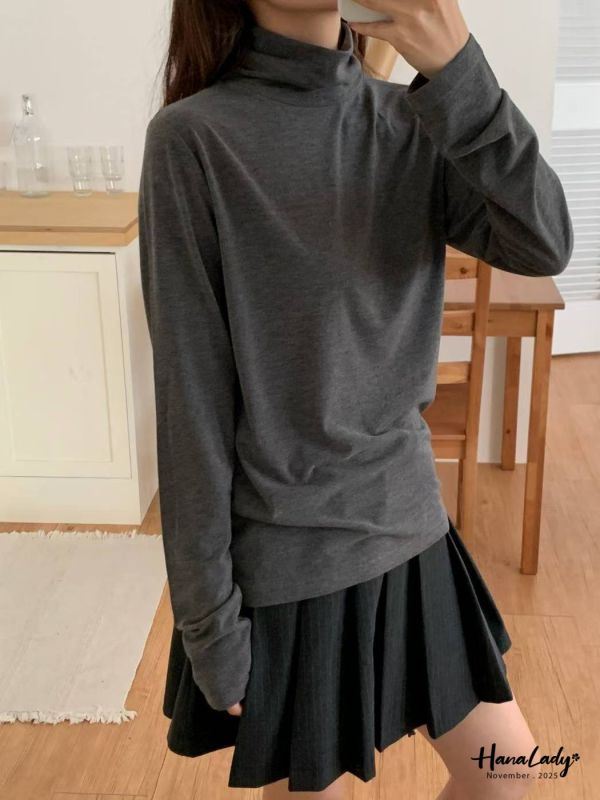 WJA43 秋冬必備親膚高領毛衣 