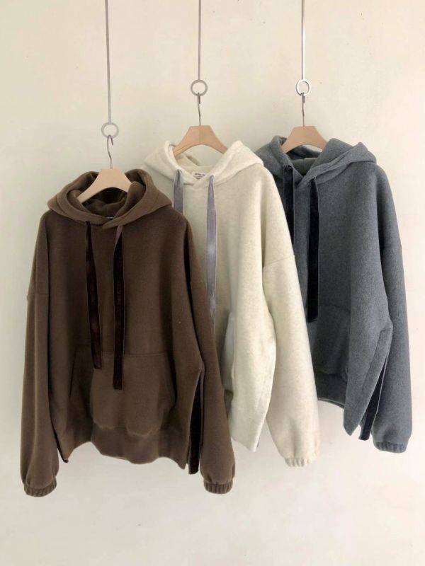 WQB21 超暖呼側開衩棉絨帽T 