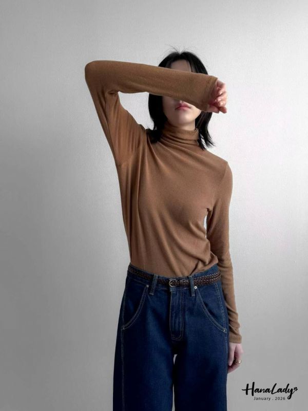 LEA73 純色立領親膚棉上衣 