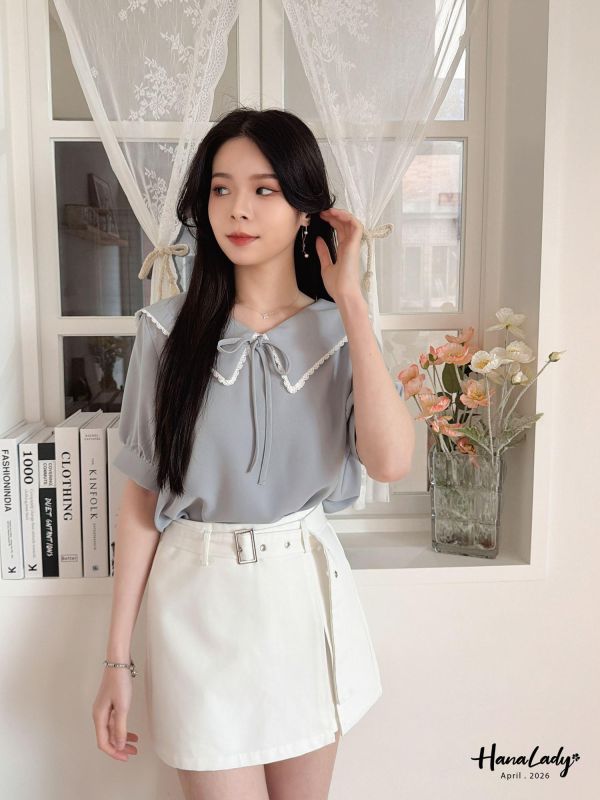 LFA46 簡約附腰帶百搭褲裙 