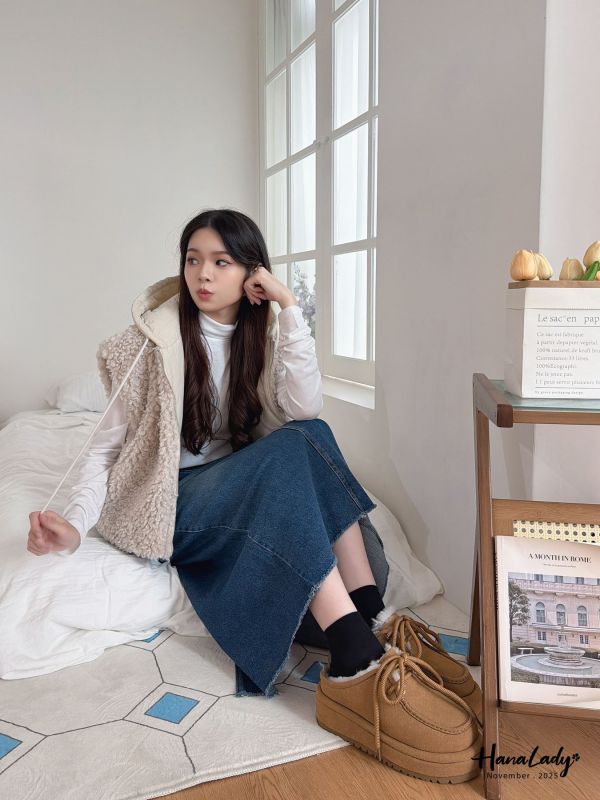 WJA19 正反兩穿短版連帽背心 