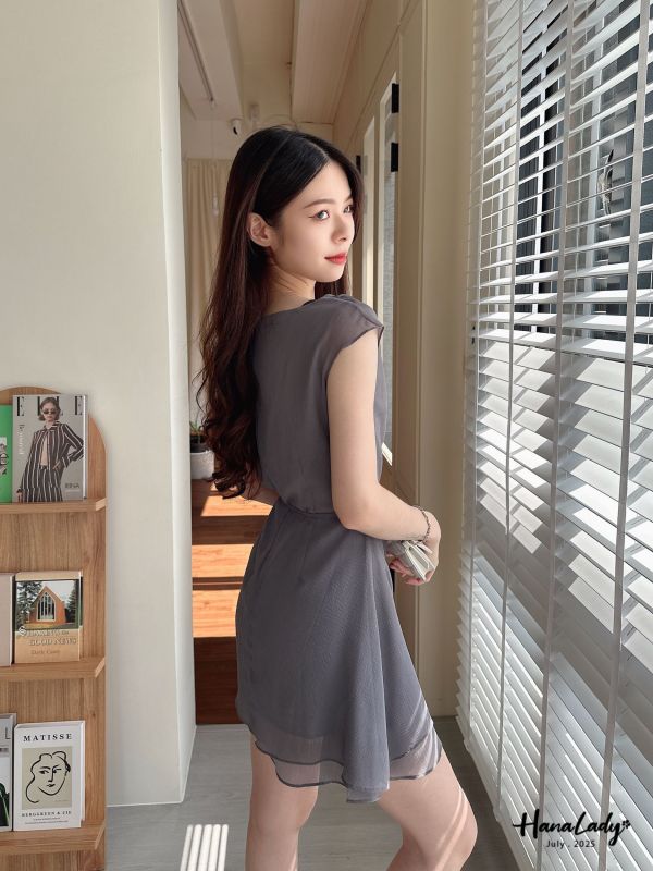 WCA42 微美層次垂領短洋 