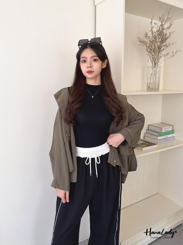 WTA41 厚墊BRA立領棉質上衣 