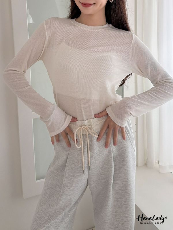 WJB03 拼接鬆緊腰休閒棉褲 