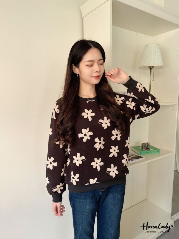 WQA85 滿版印花內刷毛T恤 