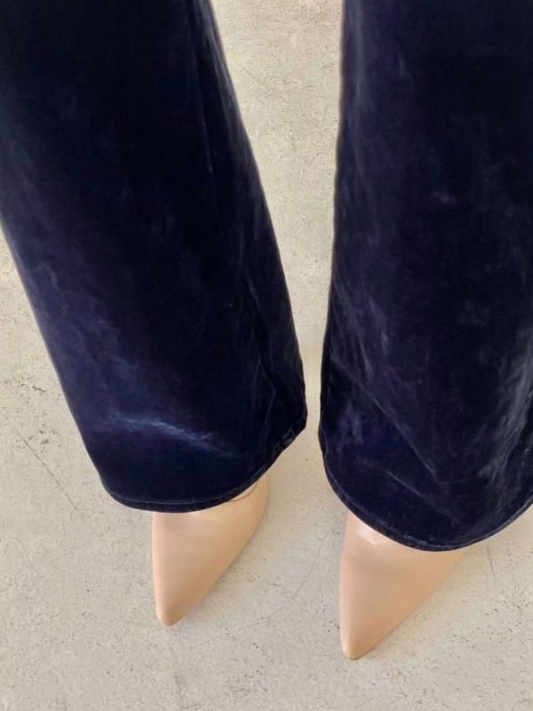 WQB14 必收最愛天鵝絨直筒褲 