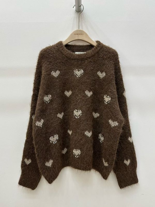 WQA65 滿滿愛心造型針織上衣 