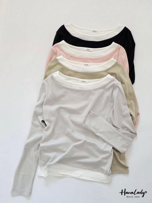 LSA34 柔軟親膚配色上衣 