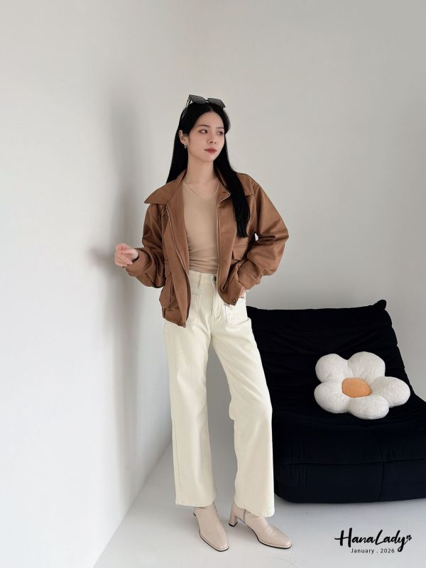 LEA84 高質感柔軟麂皮短外 