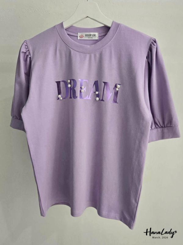 LSA29 釘珠燙銀字母T 