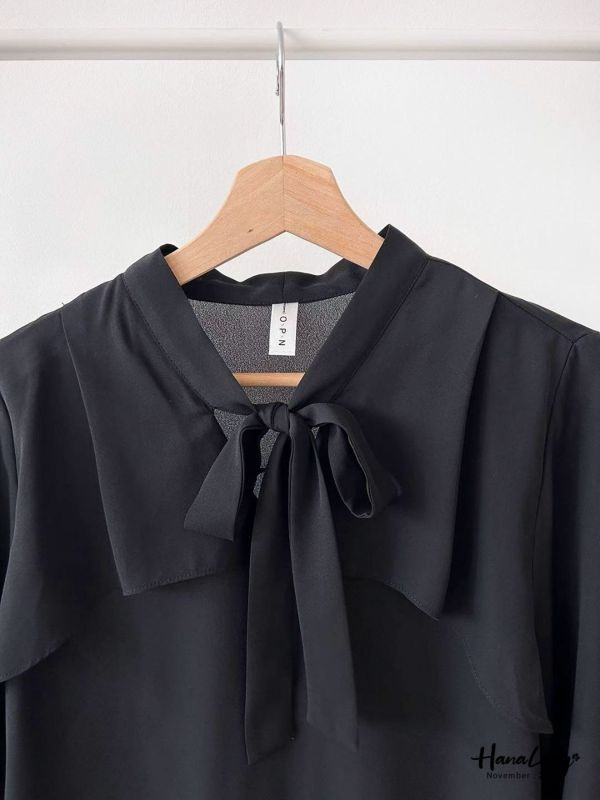 WJA91 浪漫斗篷領雪紡衫 