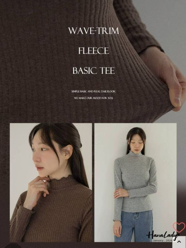 LEA76 立領考克QQ邊棉絨上衣 