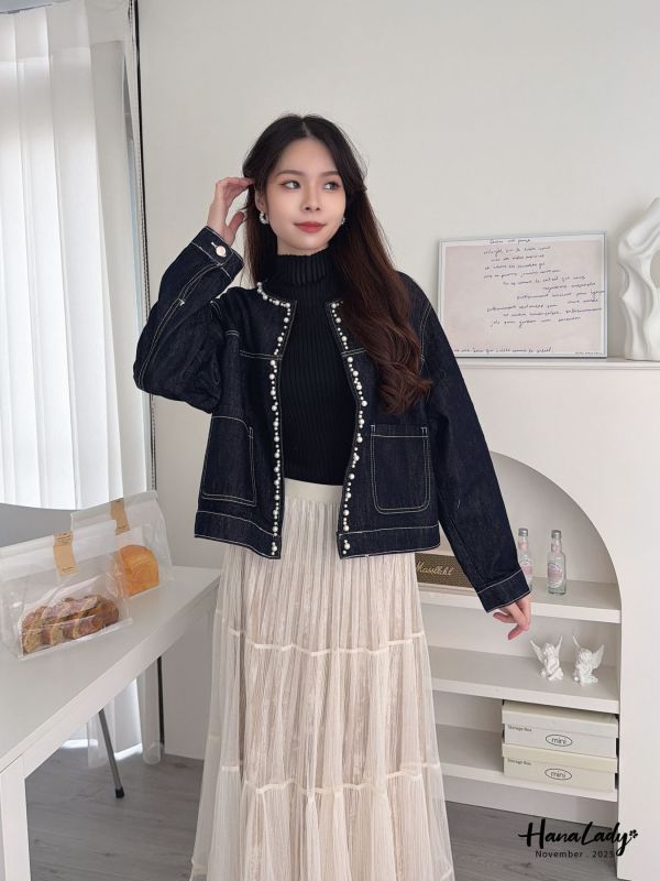 WJA07 絕美珍珠領造型車線外 