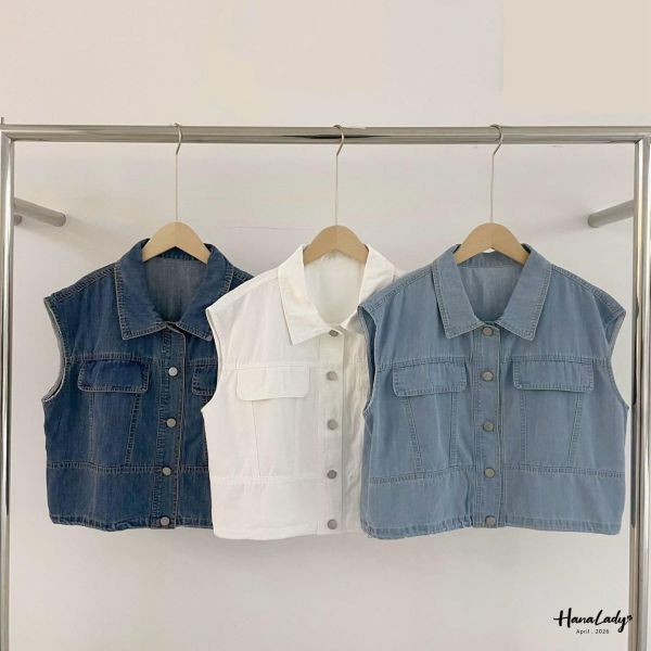 LFA17 必收百搭薄丹寧背心 