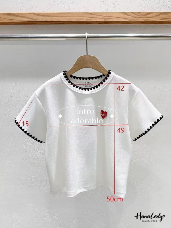 LFB06 愛心貼布嫩Q針織上衣 