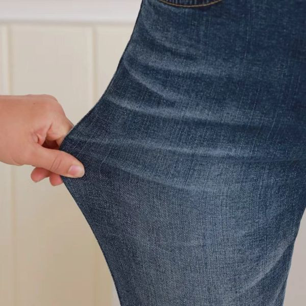 WQA36 沒有刷毛的喇叭丹寧褲 