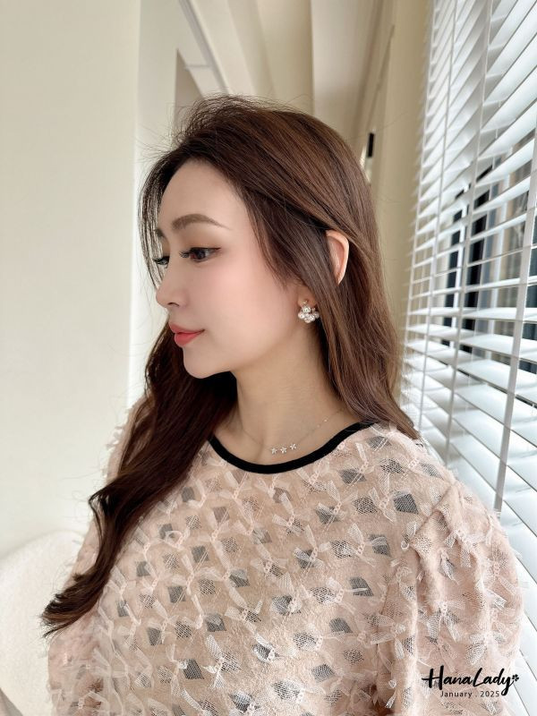 WEA07 甜美蝴蝶紗毛料上衣 