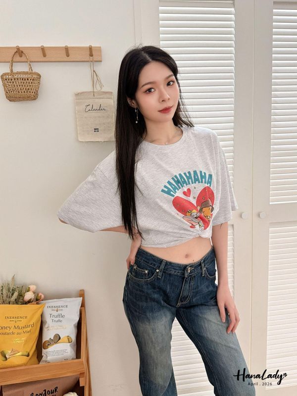 LFA90 可愛傑利鼠HAHA愛心T 