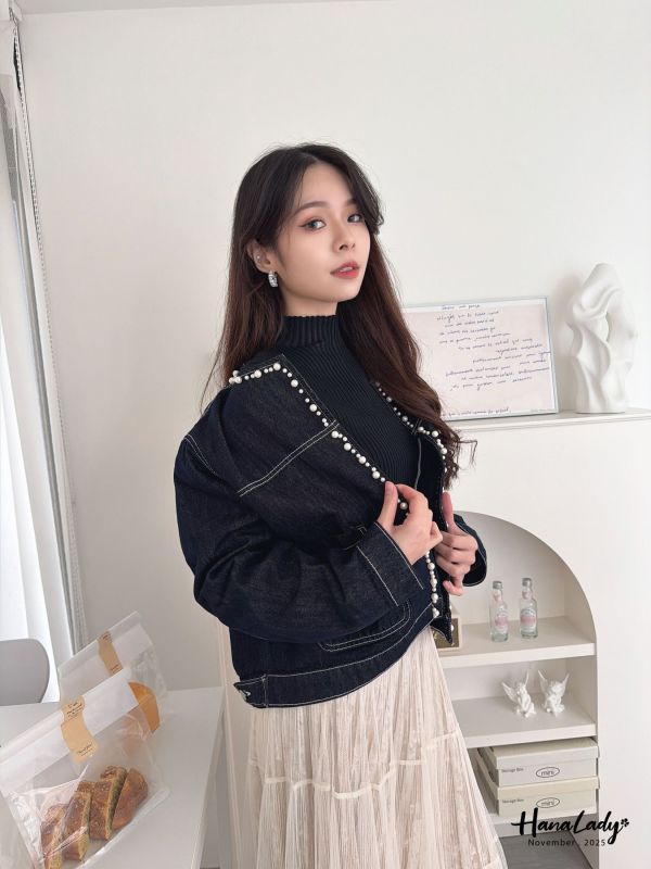 WJA07 絕美珍珠領造型車線外 