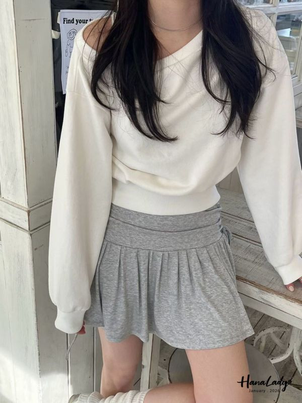 LEA74 簡約休閒斜領T 