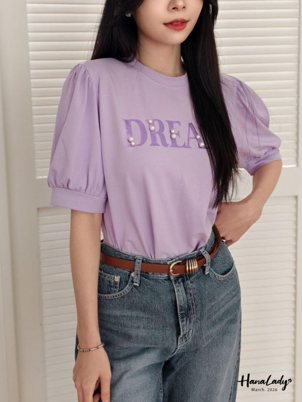 LSA29 釘珠燙銀字母T 