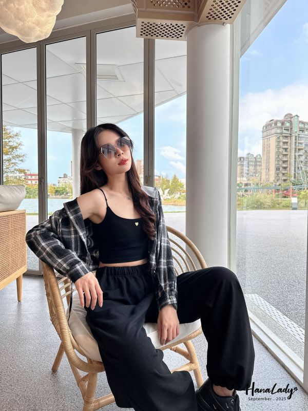 WKA82 交叉美背愛心吊飾BRATOP 