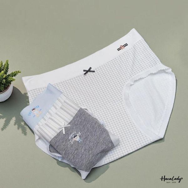 LFA77 韓國小熊熊線條內褲 