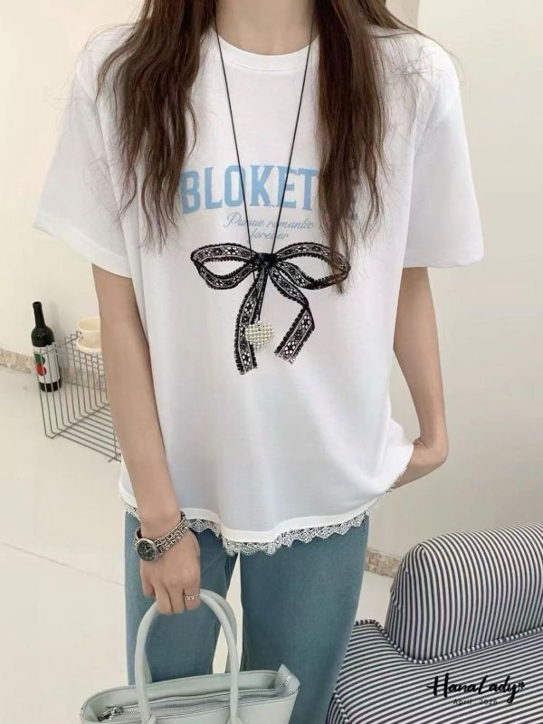 LFA66 下接蕾絲清涼棉T 