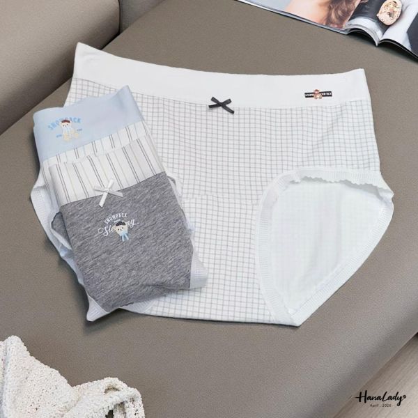 LFA77 韓國小熊熊線條內褲 