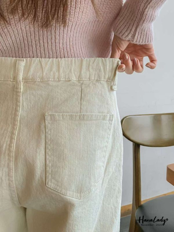 WJA77 多色可選牛仔小男友褲 