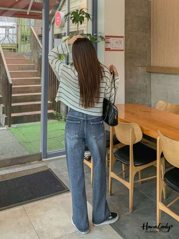 WJA76 率性寬版小男友褲 