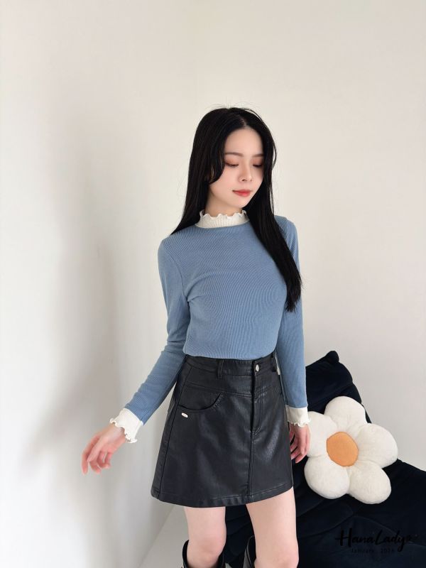 LEA71 親膚又暖呼毛料針織上衣 