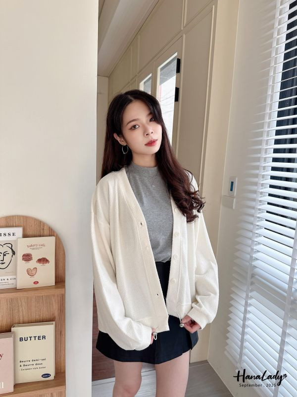 WKA14 高質感細柔毛巾布排釦外 