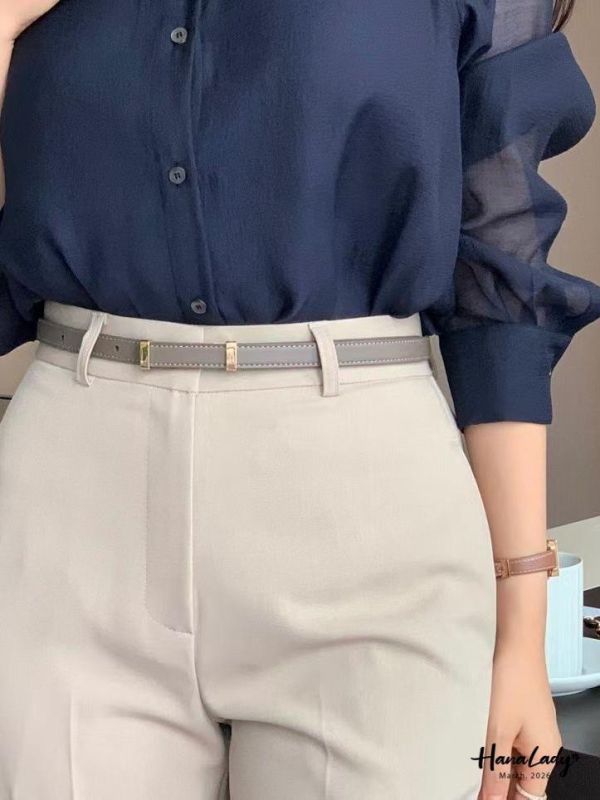 LSA63 牛皮金屬多色皮帶 