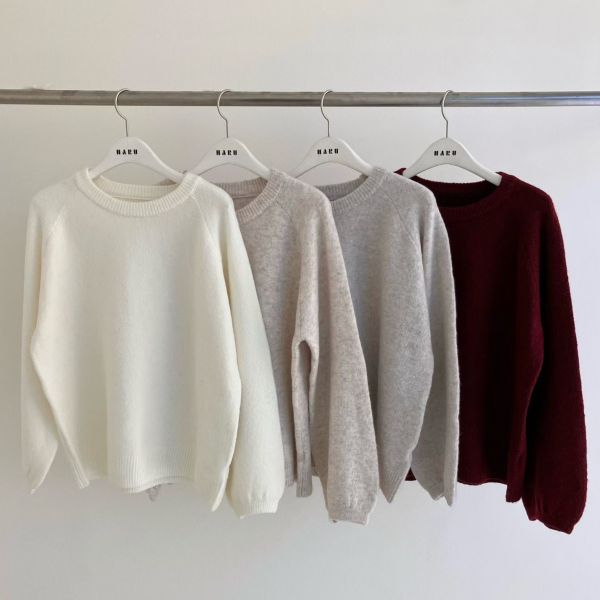 WQA72 百搭素素針織上衣 