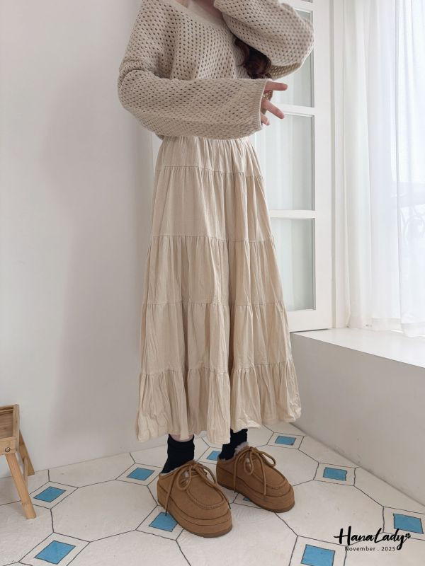 WJA87 抓皺針織三件組套裝 