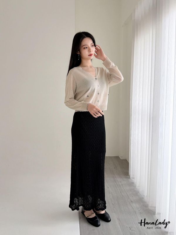 LFA14 極致輕薄針織排釦上衣 