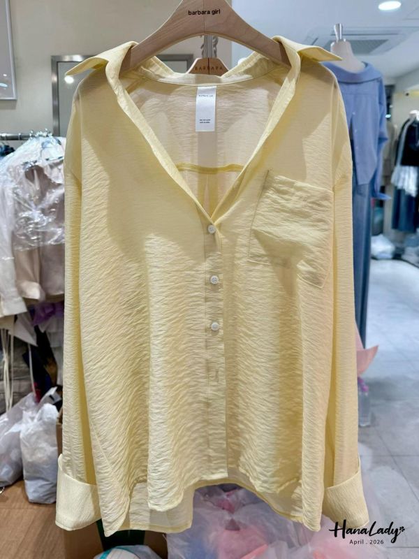 LFB07 糖果色輕薄親膚襯衫 