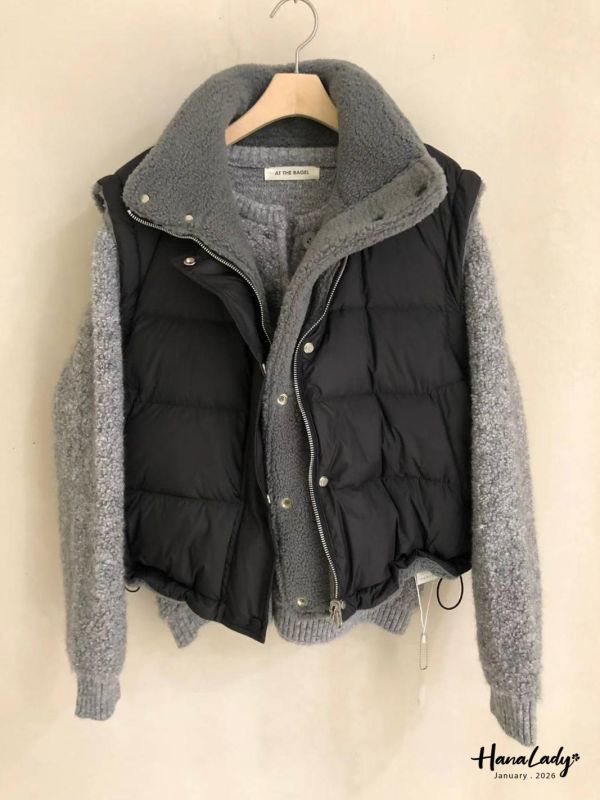 LEB01 雙面都能穿羊羔毛鋪棉外 