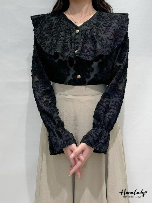 WJA34 極繁主義繡花上衣 