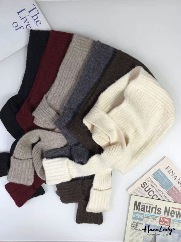 WJB24 百搭圍脖設計針織帽 