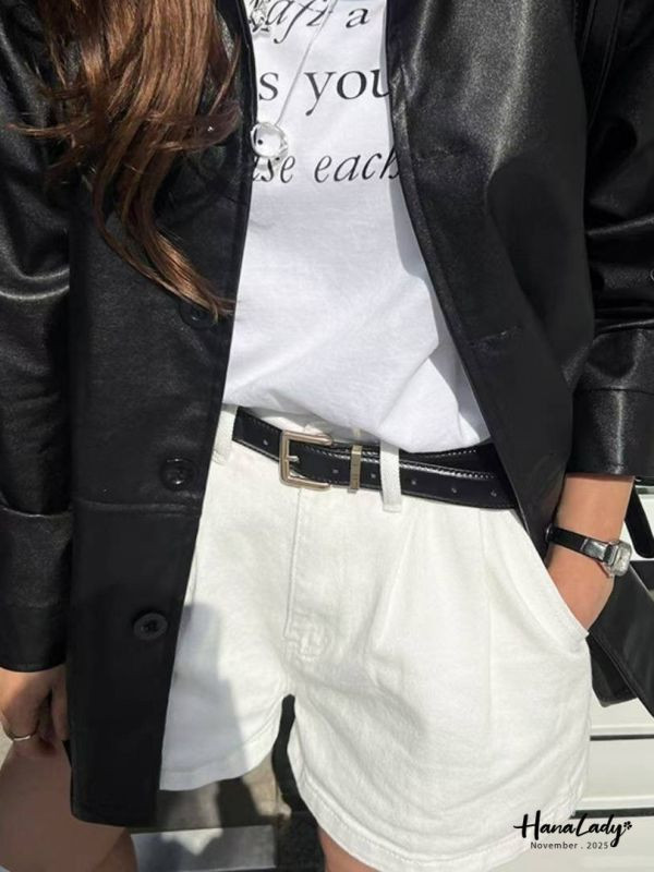 WJB25 義大利牛皮方扣皮帶 