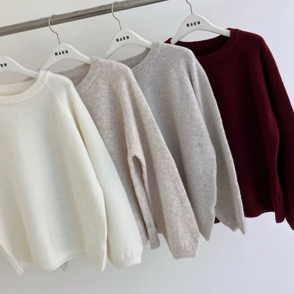 WQA72 百搭素素針織上衣 