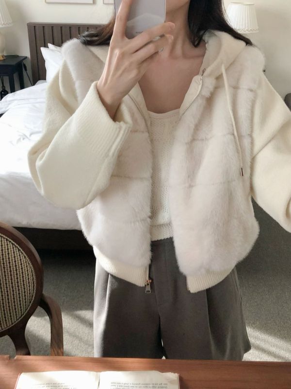 WQA73 超舒服針織毛毛外套 